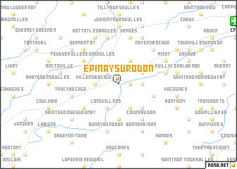 map of Épinay-sur-Odon