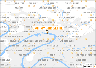 map of Épinay-sur-Seine