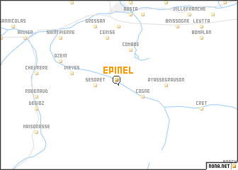 map of Epinel