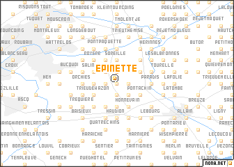 map of Épinette