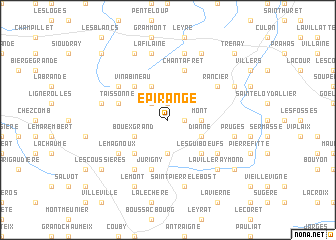 map of Épirange