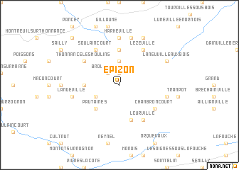 map of Épizon