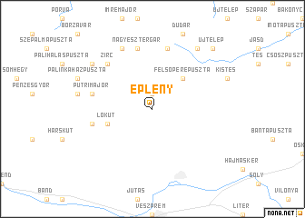 map of Eplény