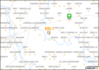 map of Éply
