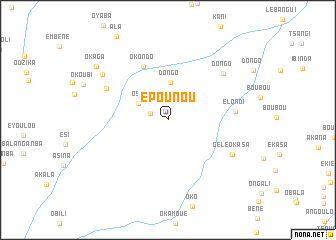 map of Epounou