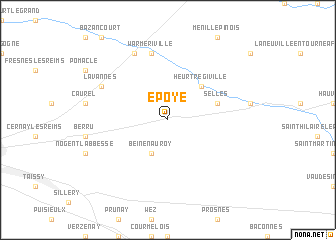 map of Époye