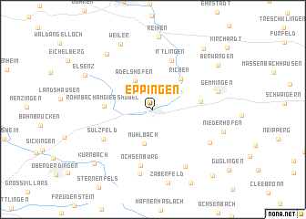 map of Eppingen