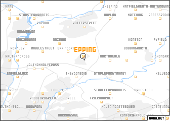 map of Epping