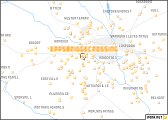 map of Epps Bridge Crossing