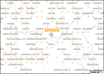 map of Éprave