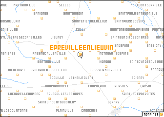 map of Épreville-en-Lieuvin