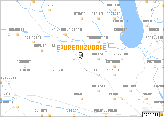 map of Epureni Izvoare