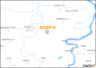 map of Epworth