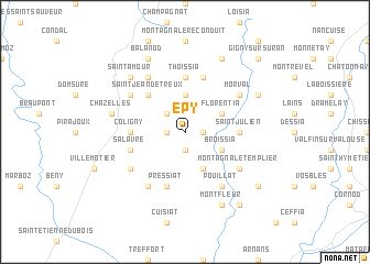 map of Épy