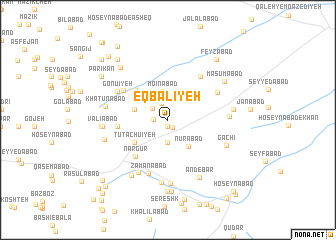 map of Eqbālīyeh