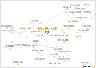 map of Eqbālīyeh