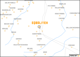 map of Eqbālīyeh