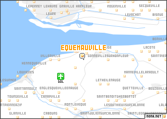 map of Équemauville