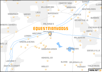 map of Equestrian Woods