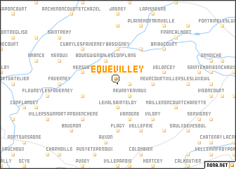 map of Équevilley