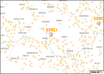 map of Eraći