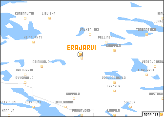 map of Eräjärvi