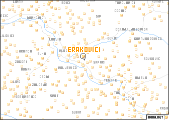 map of Erakovići