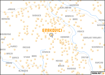 map of Erakovići