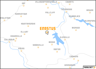 map of Erastus