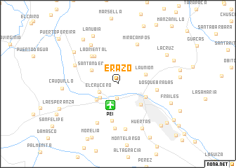 map of Erazo