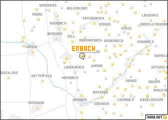 map of Erbach