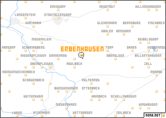 map of Erbenhausen