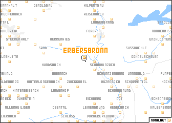 map of Erbersbronn