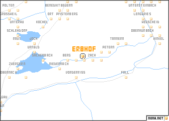 map of Erbhof
