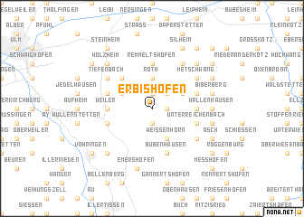 map of Erbishofen