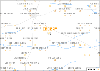 map of Erbray