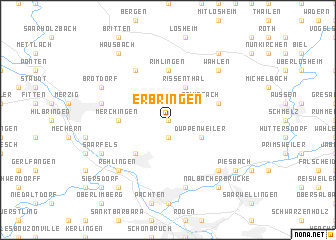 map of Erbringen