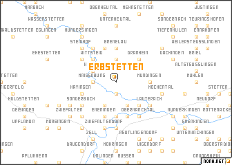 map of Erbstetten