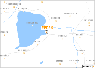 map of Erçek