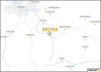 map of Erciyes