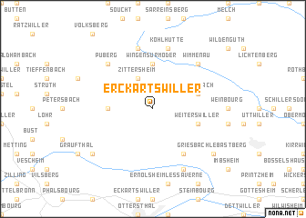 map of Erckartswiller