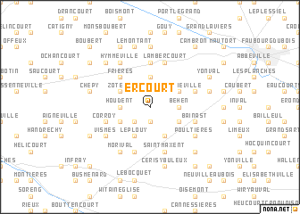 map of Ercourt