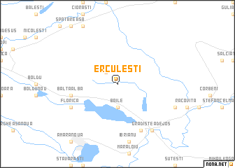 map of Erculeşti