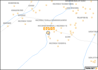 map of Erdān