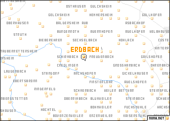 map of Erdbach