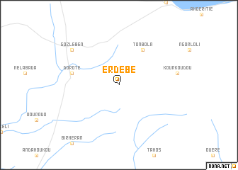 map of Erdébé