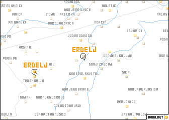 map of Erdelj