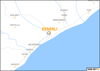 map of Erdemli