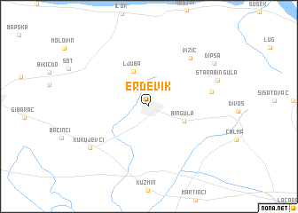 erdevik mapa Erdevik (Serbia and Montenegro) map   nona.net erdevik mapa