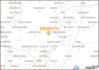 map of Erdhütte